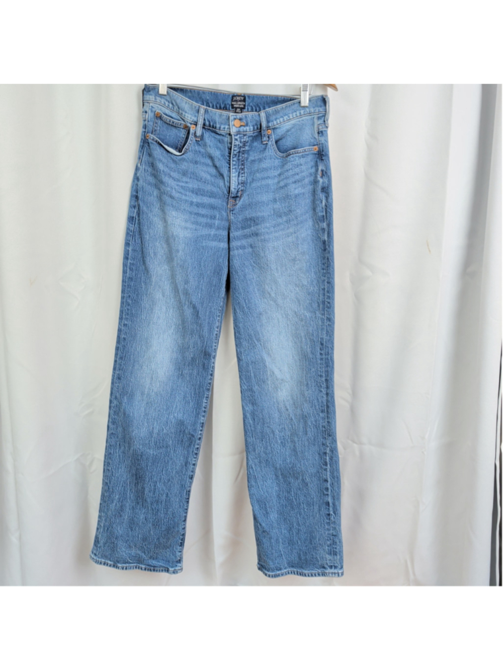 Ladies' J Crew Full Length Wide Leg Jeans 30T